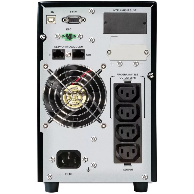 PowerWalker VFI 1500 CG PF1 Double-Conversion (Online) 1,5 kVA 1500 W 4 AC-lähtöä