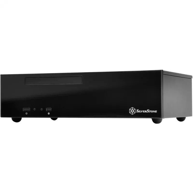SilverStone MILO ML09 - Desktop - Mini-ITX - ilman virtalähdettä (SFX12V) - musta - USB/audio (SST-ML09B)