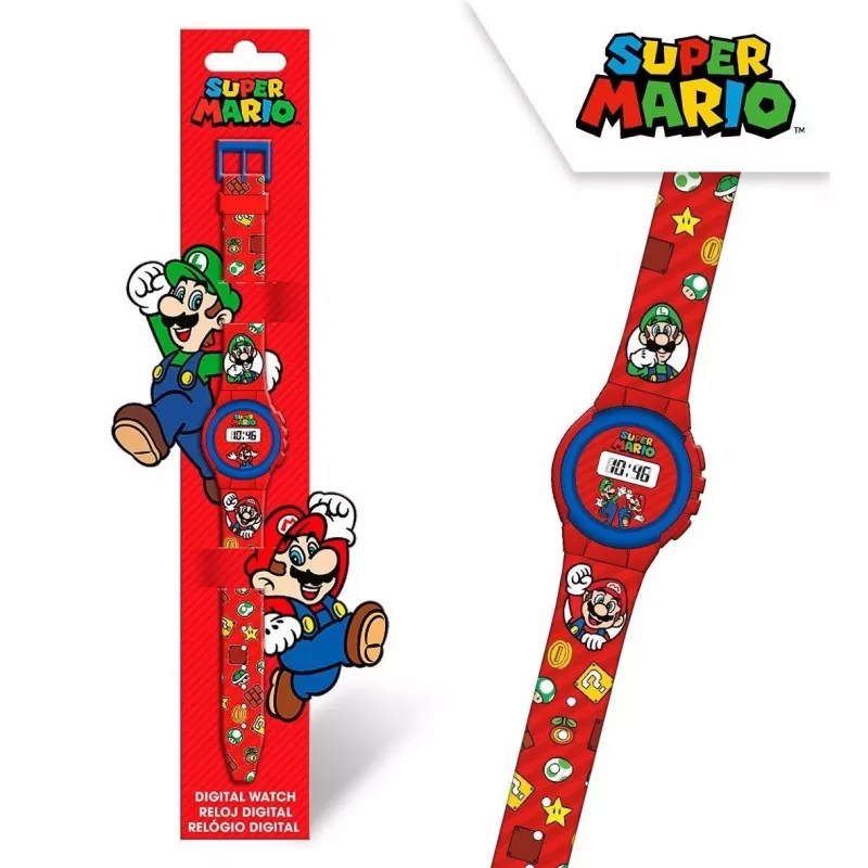 Kids Euroswan rannekello Super Mario — analoginen/digitaalinen lasten kello, malli GSM4234