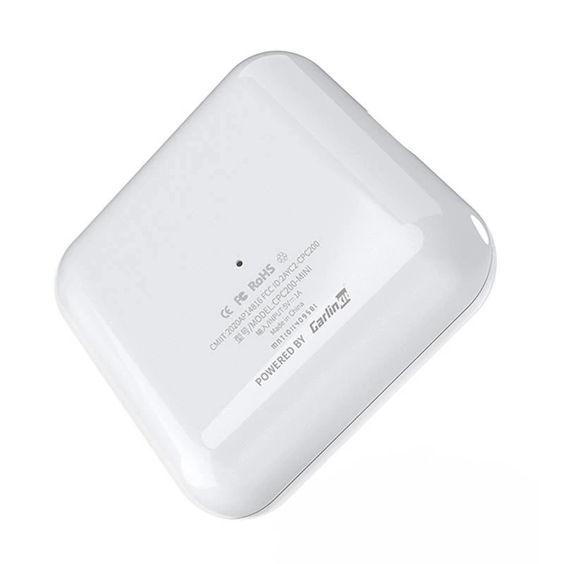 Langaton sovitin Carlinkit CPC200-U2W MINI Apple CarPlay valkoinen – langaton CarPlay-sovitin