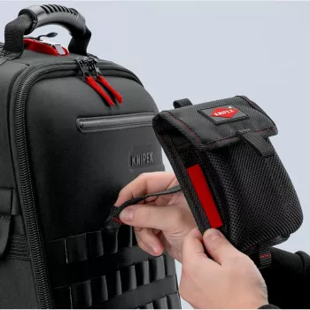 Työkalulaukku Knipex Modular Bag 00 19 50 LE musta/punainen, tyhjä, modulaarinen työkalujen säilytys