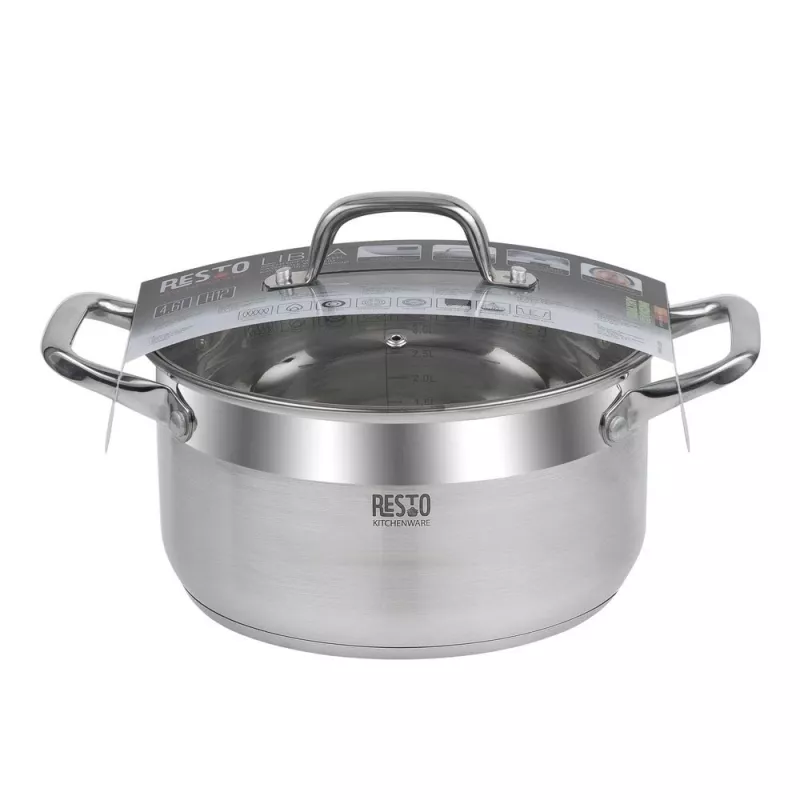 Resto keittiövälineet Libra 4,6 L pyöreä ruostumaton teräs