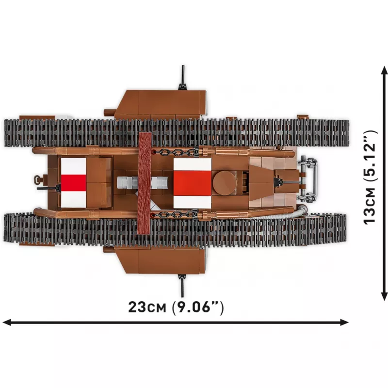 Rakennussarja Cobi Building Blocks Mark V Male NO 9199 — 844 osaa