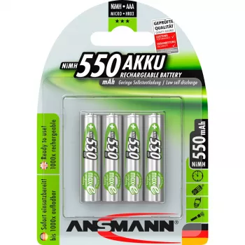 Akku Ansmann blister 4 x Accu AAA 550 mAh