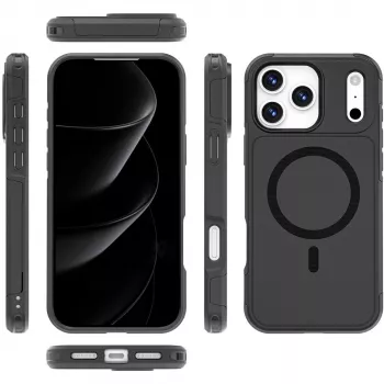 Suojakotelo 4smarts Defend iPhone 17 Pro Max musta 17,5 cm