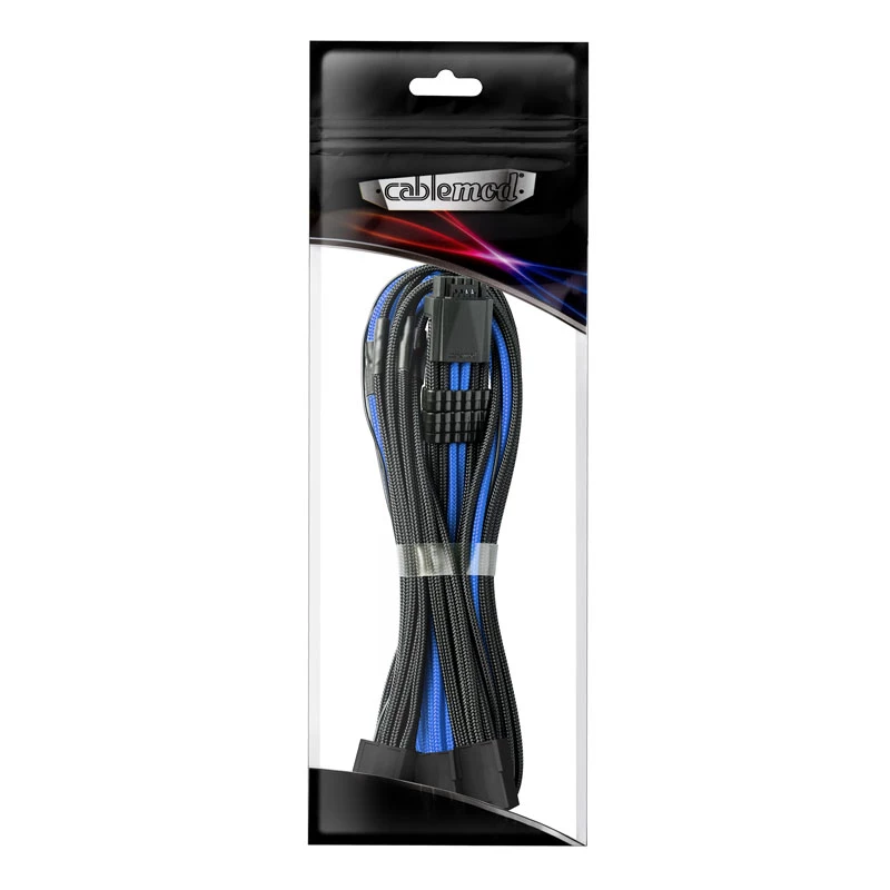 CableMod PRO ModMesh 12VHPWR – 3x PCI-e -kaapeli, 45 cm, musta/sininen