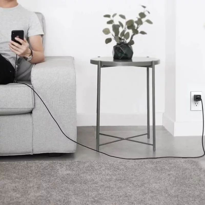 AUKEY CB-AL05 Lightning–USB-A MFi-nailonkaapeli, 2 m, musta