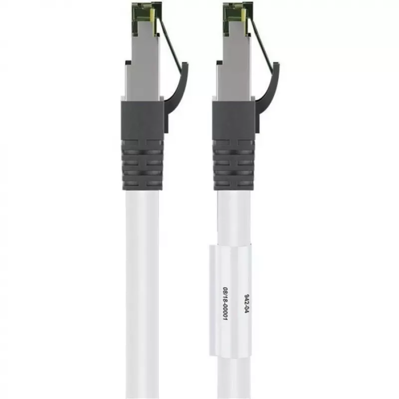 Wentronic 55127 - 5 m - Cat8.1 - S/FTP (S-STP) - RJ-45 - RJ-45 - valkoinen