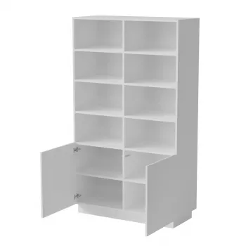 Säilytyskaappi Cama Meble LIVERTI kirjahylly 100×420×1705 mm valkoinen