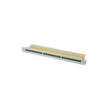 ROLINE Cat. 6 / Class E 48,30cm (19) patch-paneeli, 24P, suojaamaton, vaaleanharmaa (26.11.0355)