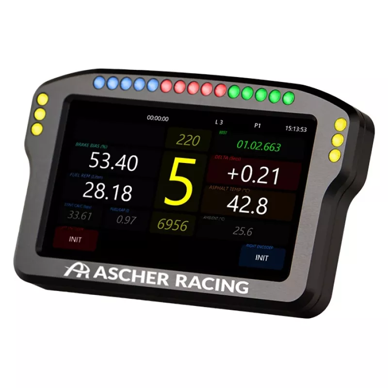 Ohjauspyörän kojelautapaneeli Ascher Racing 5 tuuman malli 76080029 sim-racing-näytöille