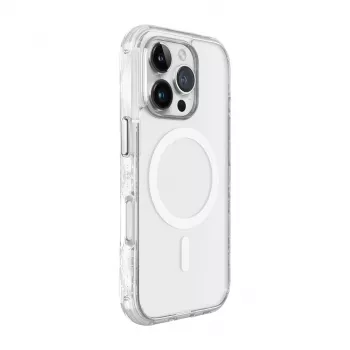 Suojakotelo LAUT CRYSTAL MATTER X iPhone 16 Pro -puhelimelle, läpinäkyvä, PC+TPU, sopii 6,1 tuuman näytölle