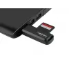 Kortinlukija NATEC Scarab 2 USB 3.2 Gen 1 Type-A — MicroSD-/SD-tuki, 5000 Mbit/s, musta