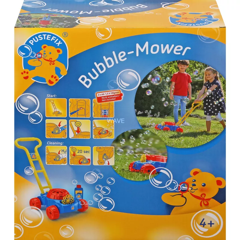 Bubble-Mower ruohonleikkuri, saippuakuplat sininen/punainen