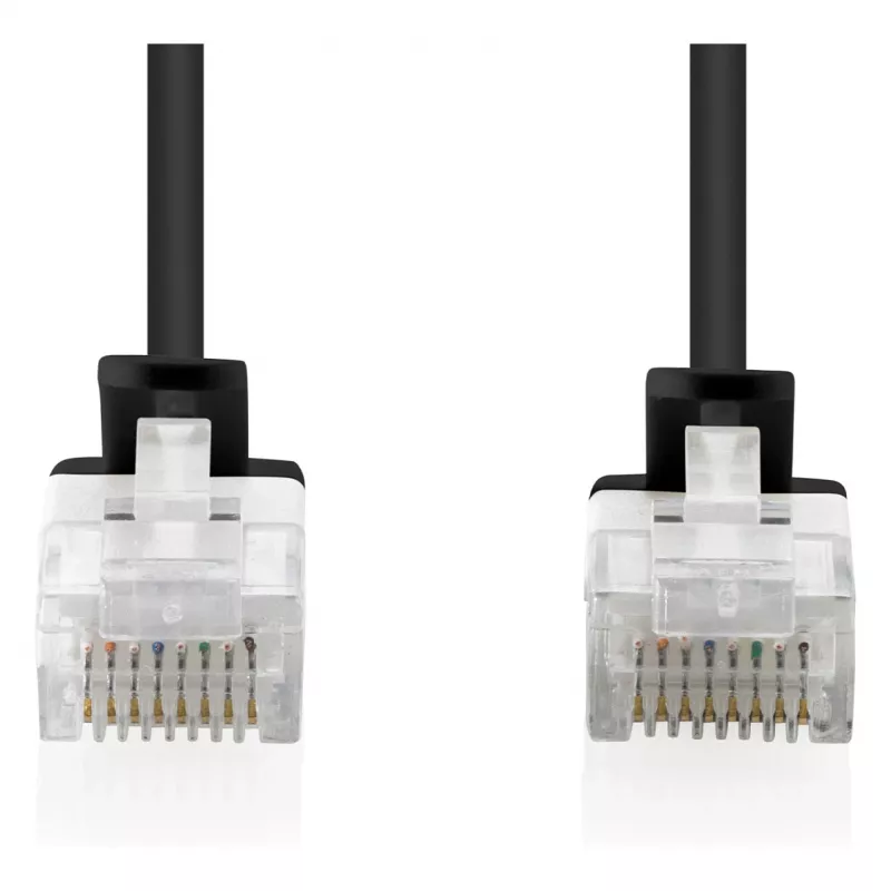 Verkkopatchkaapeli DIGITUS CAT6 U-UTP ohut, 1 m, sininen