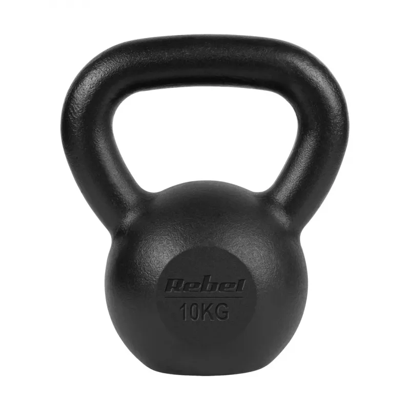Kettlebell Rebel Active 10 kg rauta RBA-2323-10 – valurautainen kettlebell voimaharjoitteluun