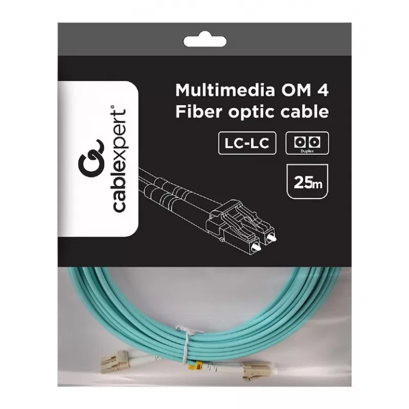 Monimuotokaapeli Duplex OM4 50/125, LC/LC, 25 m