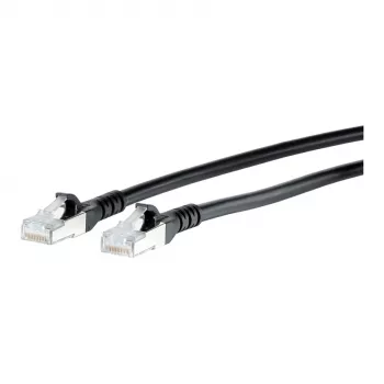 BTR 130845B500-E verkkokaapeli Cat.6a AWG26 2RJ45 25 m musta 10GB_T SFTP LS0H (130845B500-E)