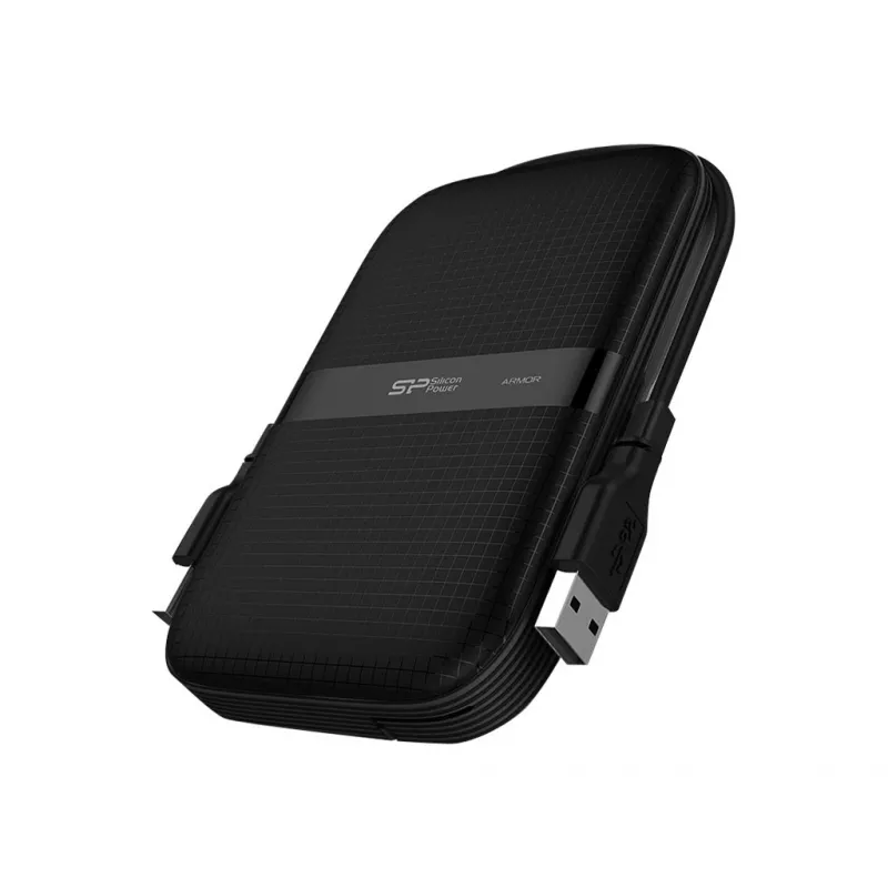 Silicon Power Armor A60 ulkoinen HDD, 2 TB, 2,5 tuumaa, USB 3.2 Gen 1, musta