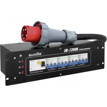 EUROLITE SB-1200B virranjakaja 1200W 16A virtakisko integroidulla suojauksella