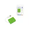 USB-keskitin LOGILINK UA0138 — 4-porttinen USB 2.0 -keskitin, vihreä, jopa 480 Mbit/s