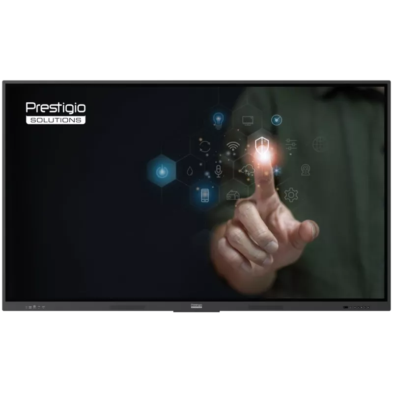 Tietokone Prestigio Multiboard 65 tuuman näyttö Light Series UHD 4K Android 13 Dual Wi-Fi 40TP kosketuskynä PSMB000L655