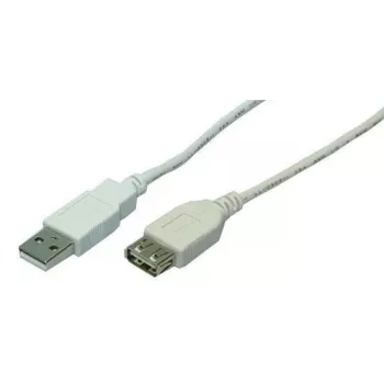 USB-kaapeli LogiLink 2 m USB 2.0 USB A harmaa