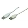 USB-kaapeli LogiLink 2 m USB 2.0 USB A harmaa