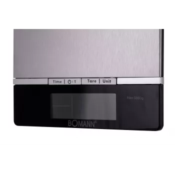 Bomann KW 1421 CB – LCD – musta – ruostumaton teräs – 160 x 230 x 18 mm – 18 mm – AAA – ruostumaton teräs (614211)