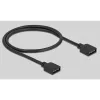 Delock - RGB LED valokeskitin - 10 liitäntää - musta (64128)