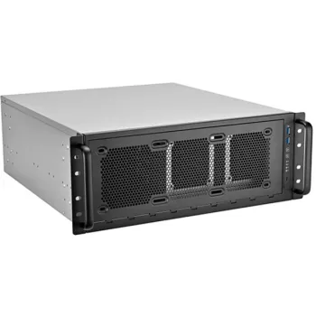 4U-rack-asennuskotelo SILVERSTONE RM45-360 — 4U-kotelo, tukee ATX-emolevyjä, rack-asennus