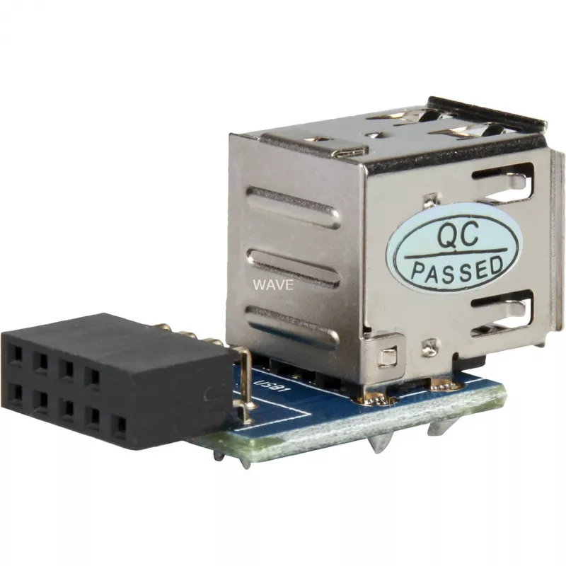 DELOCK-sovitin 1 x 9-napainen 2,54 mm - 2 x USB 2.0-A 41825