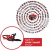 Einhell GE-LC 18 Li - Solo 4,3 m/s 18 V litiumioni (Li-Ion) musta - punainen akkuketjusaha (4501761)