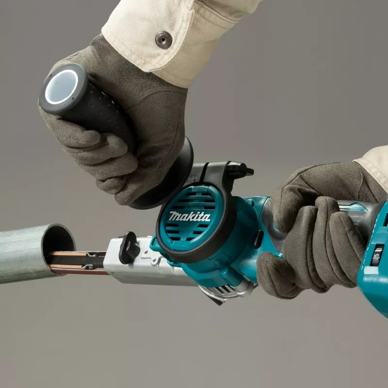 Makita DBS180Z akkukäyttöinen hihnaviila, 18 V, musta/sininen (ilman akkua)