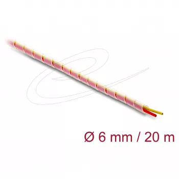 Delock 19013 Silikonispiraalikaapelisuojaputki, halkaisija 6 mm, 20 m, läpinäkyvä