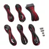 CableMod PRO ModMesh CM-PCAB-BKIT-NKKR-3PK-R jatkokaapelisarja, musta/punainen