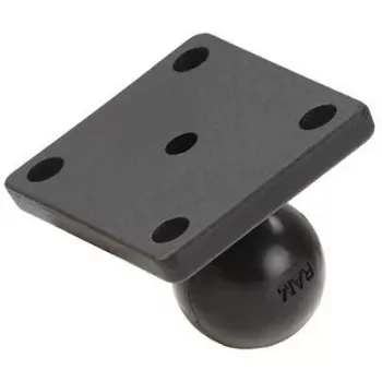 RAM Mounts pohjalevy suorakaiteen muotoinen (2 x 1.7 ) - B-pallo (1 ), AMPS-reikäkuvio (RAM-B-347U)