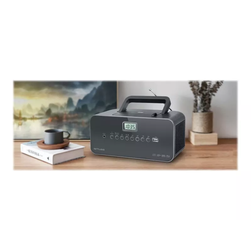 Muse M-28 DG CD-soitin kannettava CD-soitin musta