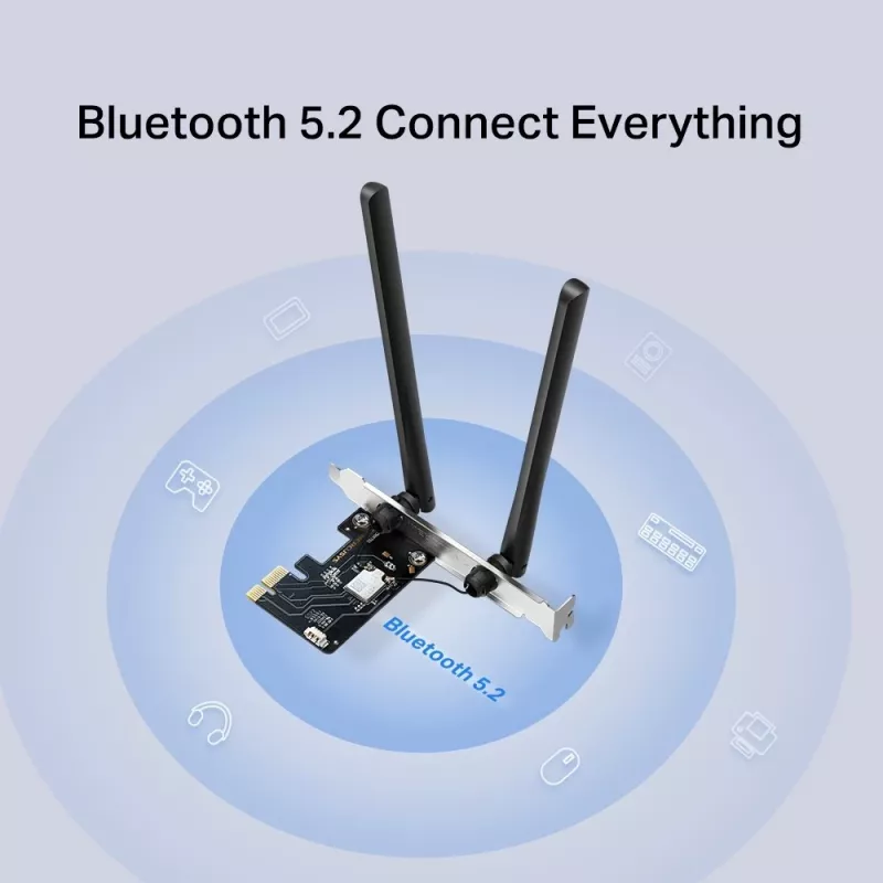 Mercusys AXE5400 Wi-Fi 6E Bluetooth 5.2 PCIe-sovitin