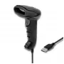 Qoltec 50866 1D CCD -laserviivakoodinlukija, USB, musta