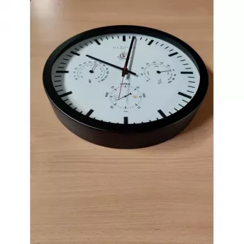 NeXtime kello 2635zw sääasema, Ø34 cm, seinäkello, musta