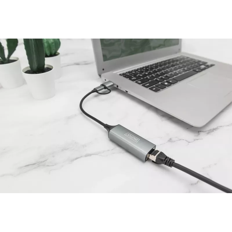 USB Type-C Gigabit Ethernet -sovitin Digitus DN-3028