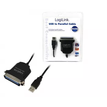 LogiLink AU0003C kaapelisovitin USB 2.0 A IEEE1248 musta