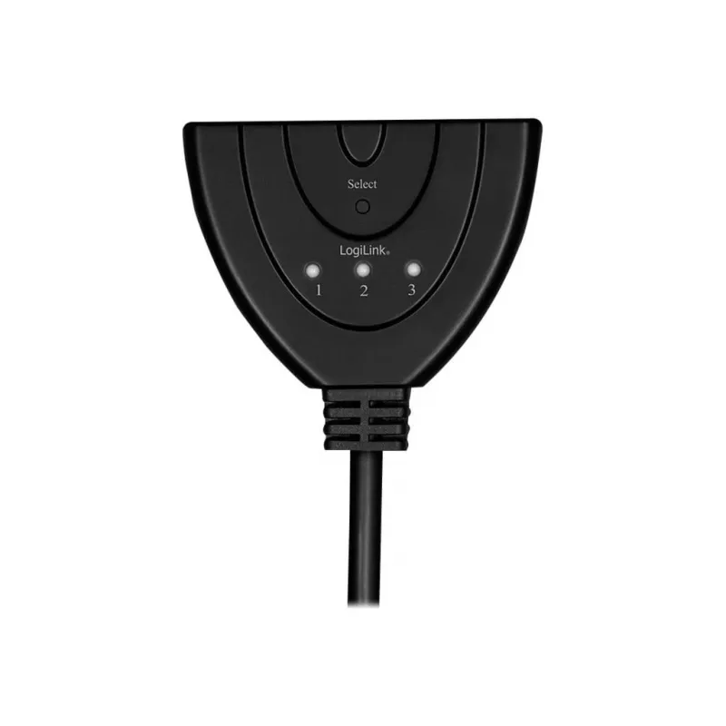 LogiLink - video-/äänijakaja/-kytkin - 3 x HDMI - pöytämalli