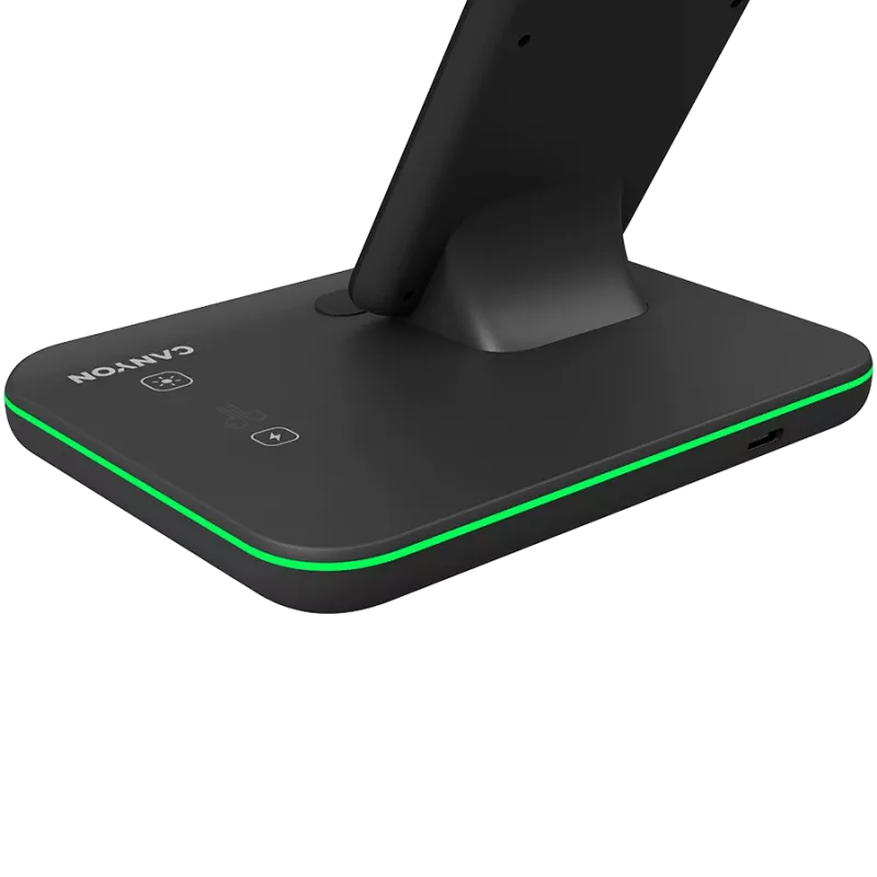 Canyon langaton laturi Dock 3in1 QI Apple 15W musta vähittäismyynti