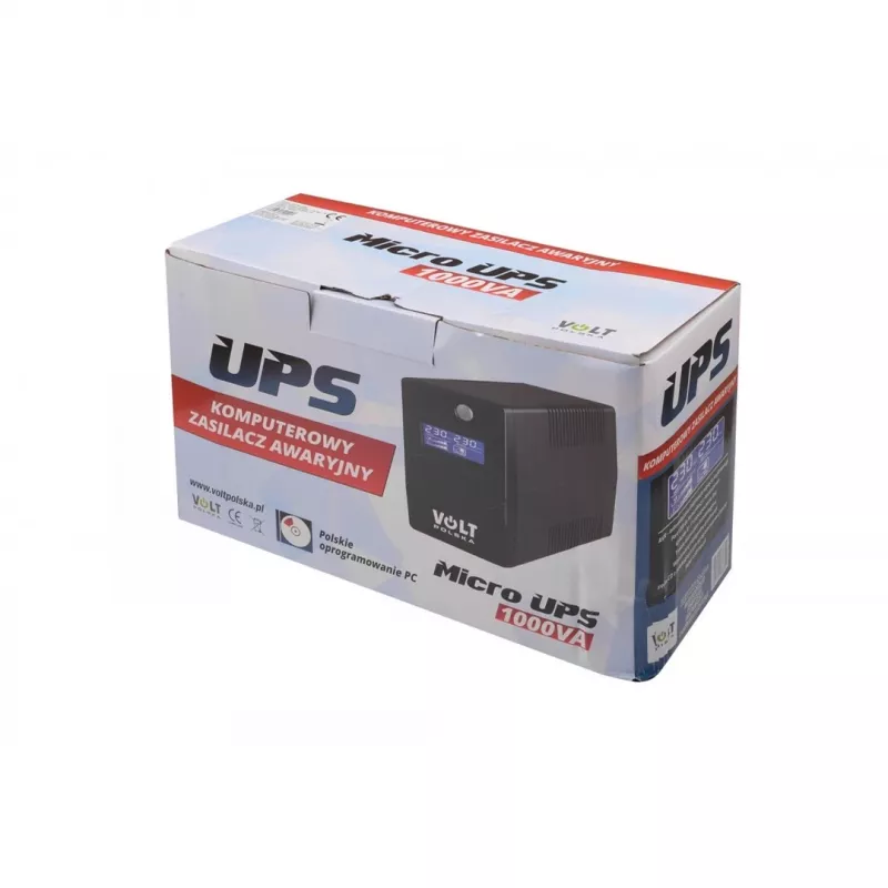 UPS keskeytymätön virransyöttö VOLT POLSKA MICRO 1000VA 600W 1x9ah