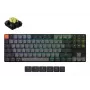 Mekaaninen 80 %:n näppäimistö Keychron K1X-B4 — USB + Bluetooth, QWERTY englanti, 87 näppäintä, RGB-taustavalo, harmaa