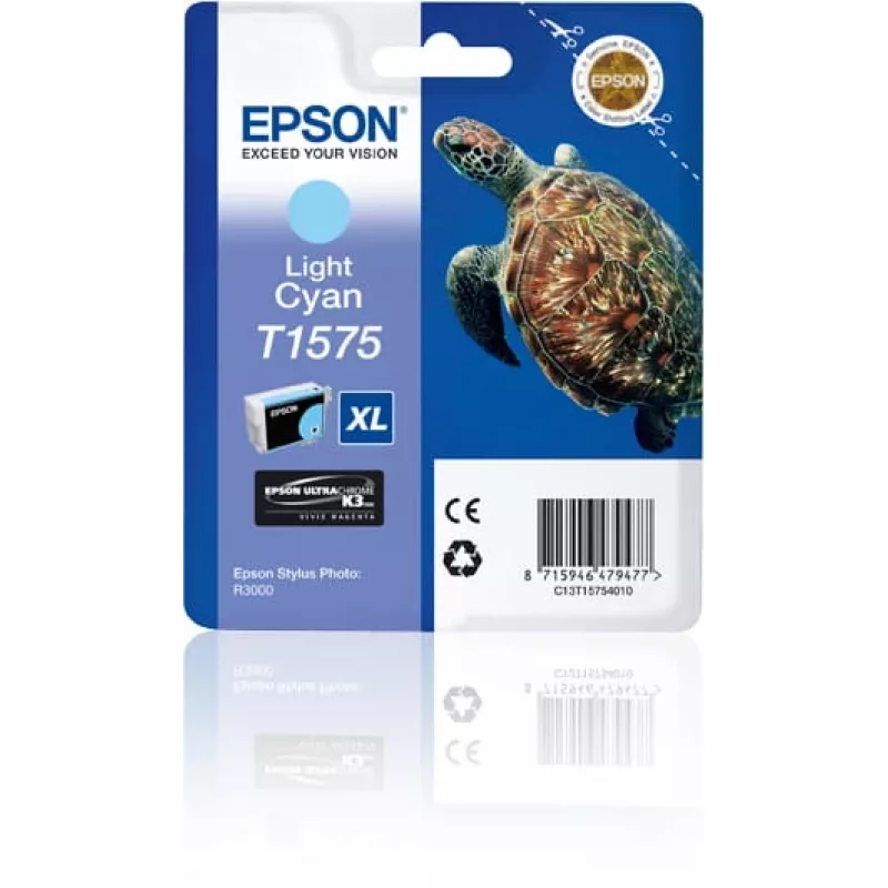 Patruuna Epson T1575 vaaleansyaani