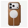 Nomad Modern Leather Folio -foliokotelo iPhone 17 Pro, nahka + alumiini, 6,3 inch (16 cm), Tan, 3 korttipaikkaa