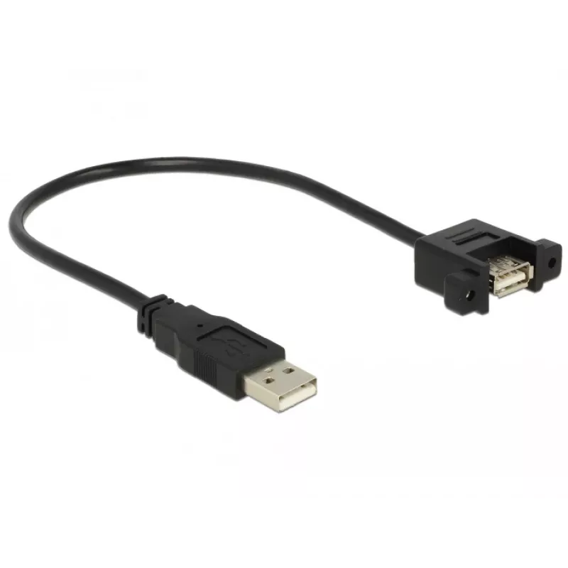 USB-kaapeli DeLOCK 85462 USB 2.0 0,25 m musta